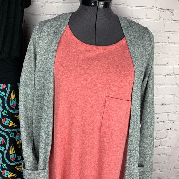 SOFT Sarah longline cardigan open front pockets - Picture 2 of 8